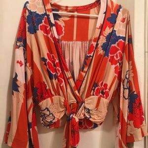 Free People “That’s a Wrap” Tie Top